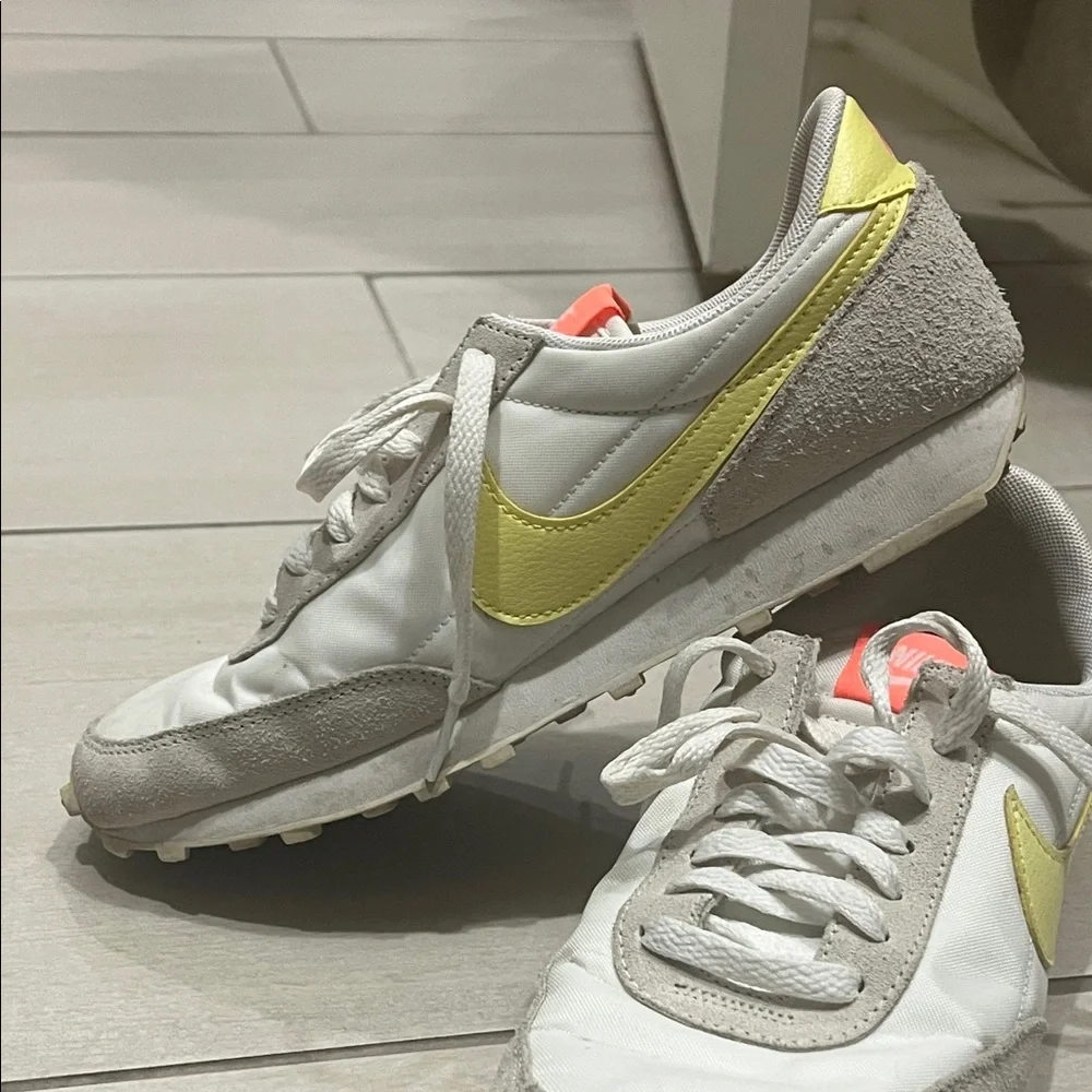 Nike White and Yellow Athletic Shoes - Picture 6 of 6